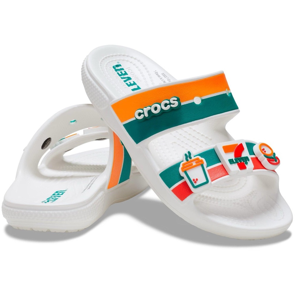 Crocs x Classic 2 Strap "7Eleven" Unisex Slides - NEW!
